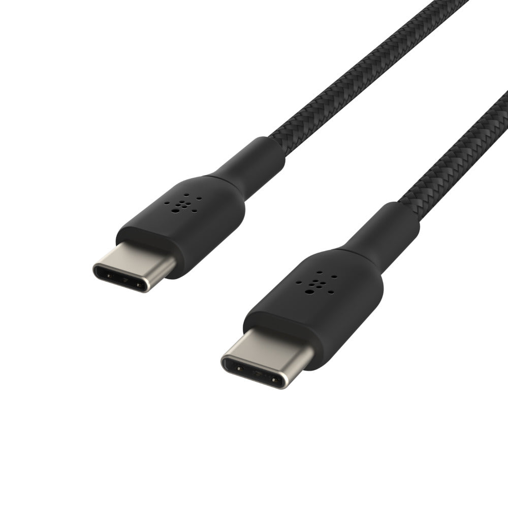 Cable USB-C a USB-C trenzado 1M negro