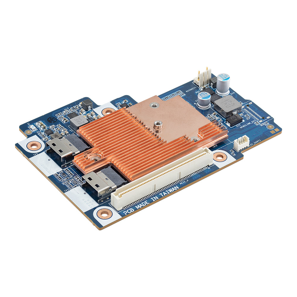 Gigabyte CRAO338 (rev. 1.0) - Controlador de armazenamento (RAID) - 8 Canal - SAS 12Gb/s - baixo perfil - RAID (expansão de disco rígido) 0, 1, 10, 1E - PCIe 3.0 x8