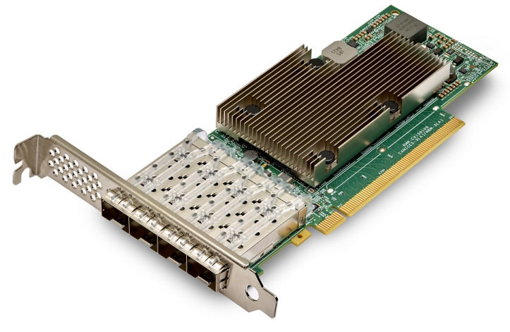 Broadcom NetXtreme E-Series P425G - Adaptador de rede - PCIe 4.0 x16 baixo perfil - 10/25 Gigabit SFP28 x 4