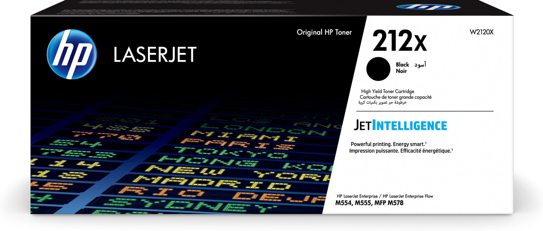 HP 212X - High Yield - Black - Genuine - LaserJet - Toner Cartridge (W2120X) - for Color LaserJet Enterprise MFP M578, LaserJet Enterprise Flow MFP M578