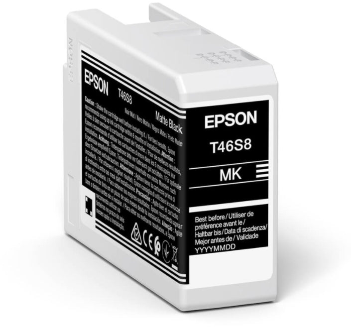 Epson T46S8 - 25 ml - preto opaco - original - tinteiro - para SureColor P706, SC-P700, SC-P700 Mirage Bundling