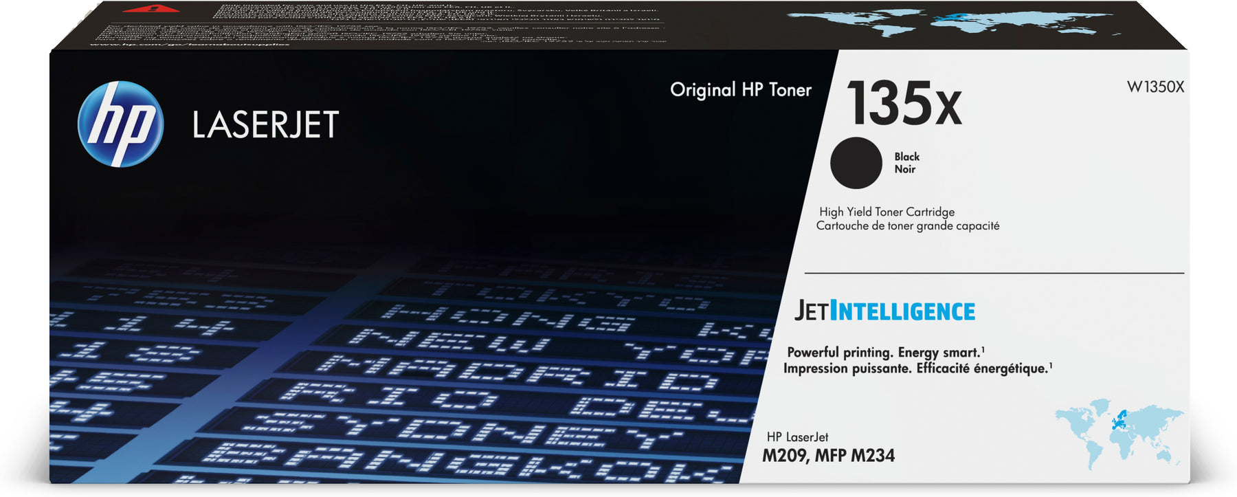 HP 135X - Alto Rendimento - preto - original - LaserJet - cartucho de toner (W1350X) - para LaserJet M209, M211, MFP M233, MFP M234, MFP M236