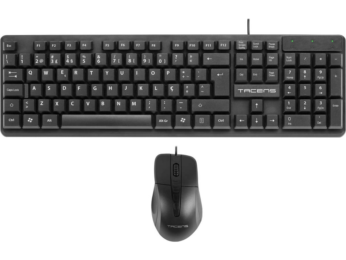 Teclado TACENS ANIMA ACP0 2IN1 COMBOPACK,1200 DPI HUANO INTERRUPTORES MECANICOS MOUSE,MEMBRANE KB,USB,PT (ACP0PT)