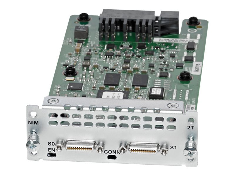Cisco WAN Network Interface Module - Serial Adapter - RS-232/449/530/V.35/X.21 x 2 (NIM-2T=)