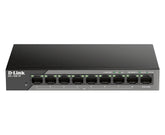 CONMUTADOR D-LINK 9 PUERTOS 10/100 VIGILANCIA POE DE LARGO ALCANCE NO GESTIONADO