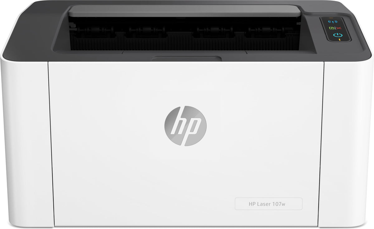 HP Laser 107w - Impressora - P/B - laser - A4/Legal - 1200 x 1200 ppp - até 20 ppm - capacidade: 150 folhas - USB 2.0, Wi-Fi(n)