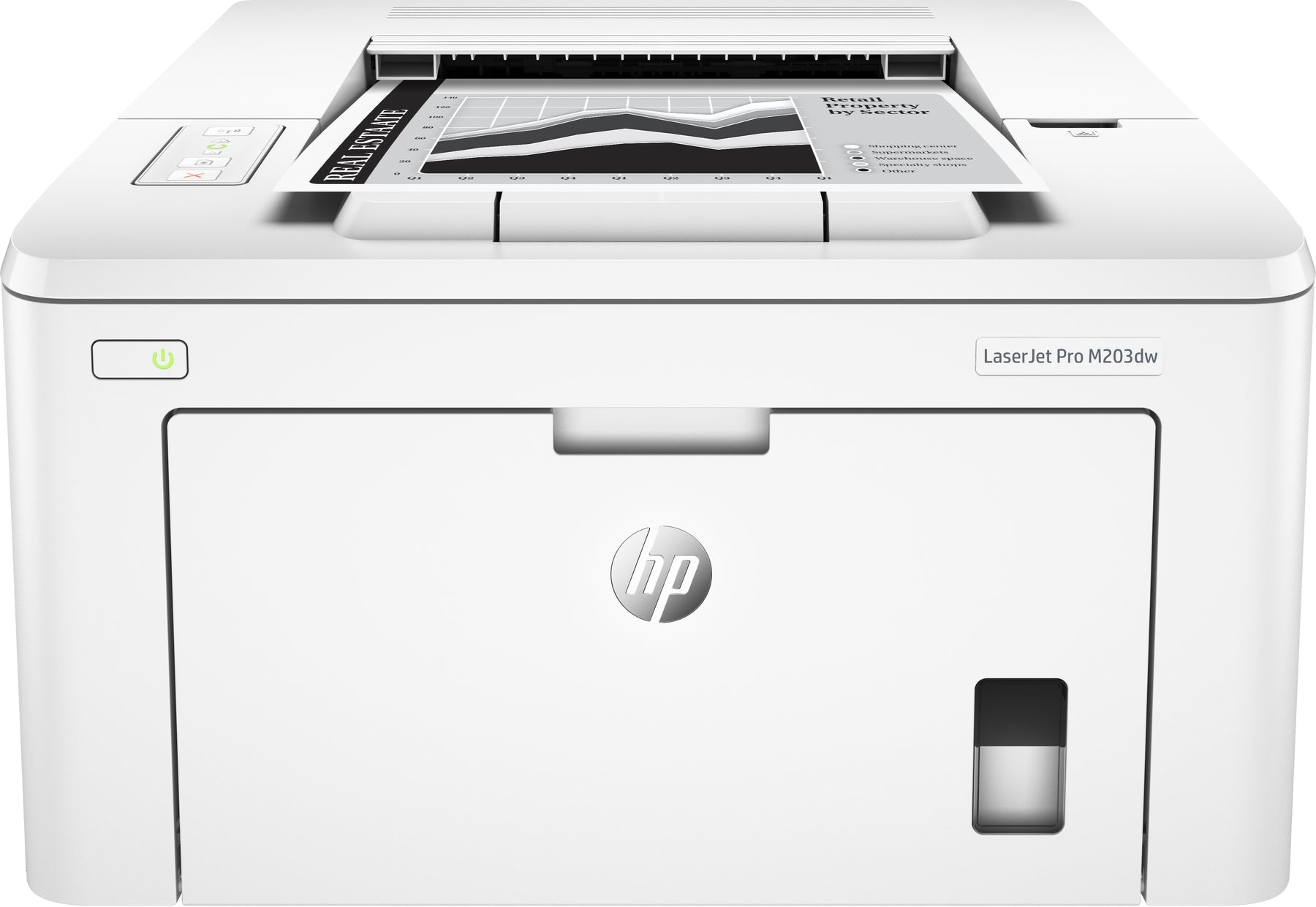 HP LaserJet Pro M203dw - Printer - B/W - Duplex - laser - A4/Legal - 1200 x 1200 dpi - up to 28 ppm - capacity: 260 sheets - USB 2.0, LAN, Wi-Fi(n)