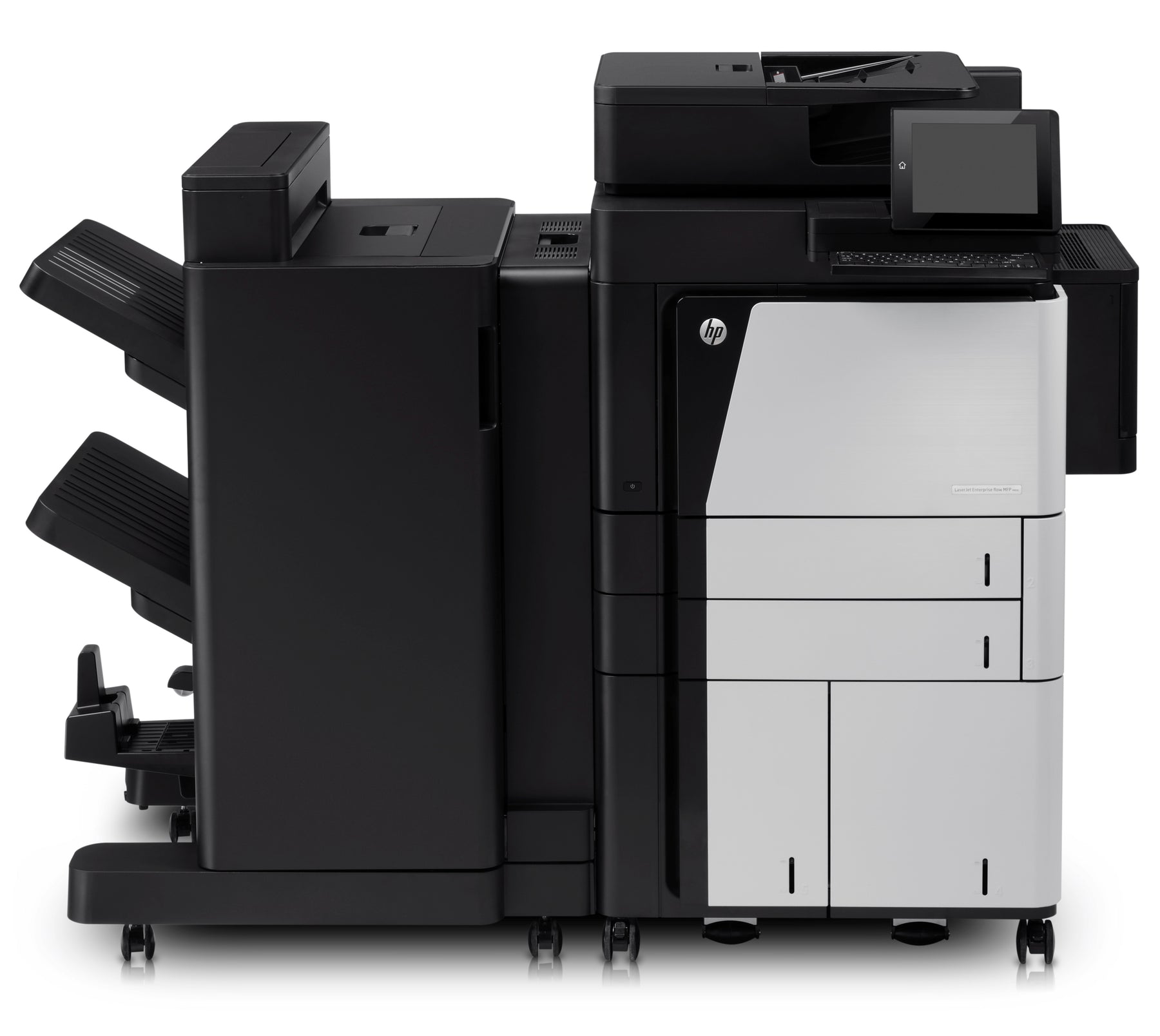 HP LaserJet Enterprise Flow MFP M830z - Impresora multifunción - B/N - láser - A3/Doble carta (297 x 432 mm) (original) - A3 (soportes) - hasta 56 ppm (copia) - hasta 56 ppm (impresión) - 1100 hojas - 33,6 Kbps - USB 2.0, LAN Gigabit, host USB