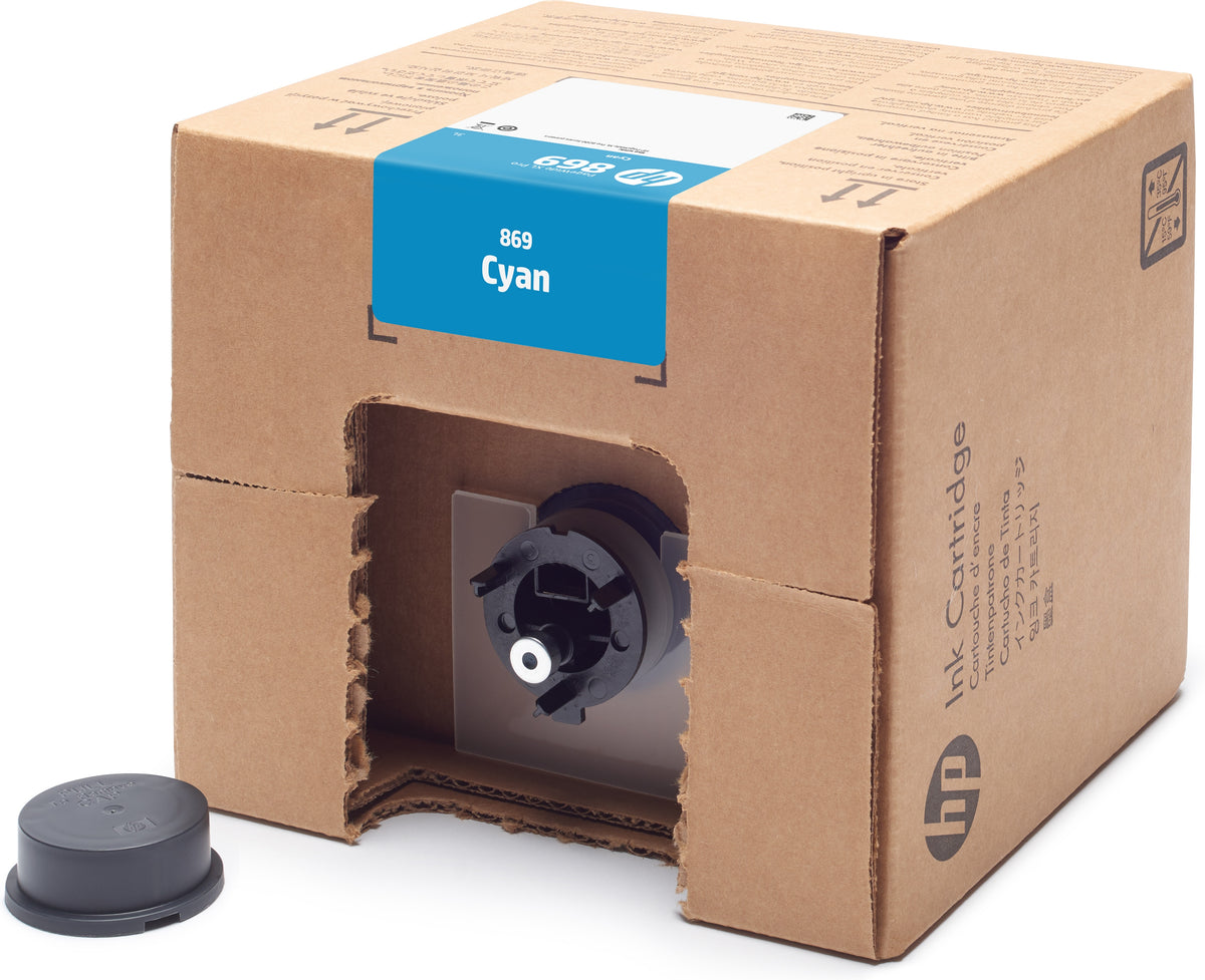 HP 869 - 3 L - azul cian - original - PageWide XL Pro - cartucho de tinta - para PageWide XL Pro 10000, 5200, 8200