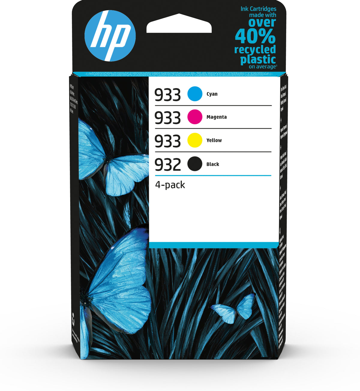 HP 932/933 Combo Pack - Pack of 4 - Black, Yellow, Cyan, Magenta - Original - Ink Cartridge - for Officejet 6110, 6600 H711a, 6700, 7110, 7130, 7130xi, 7135xi, 7140xi, 7510, 7610, 7612