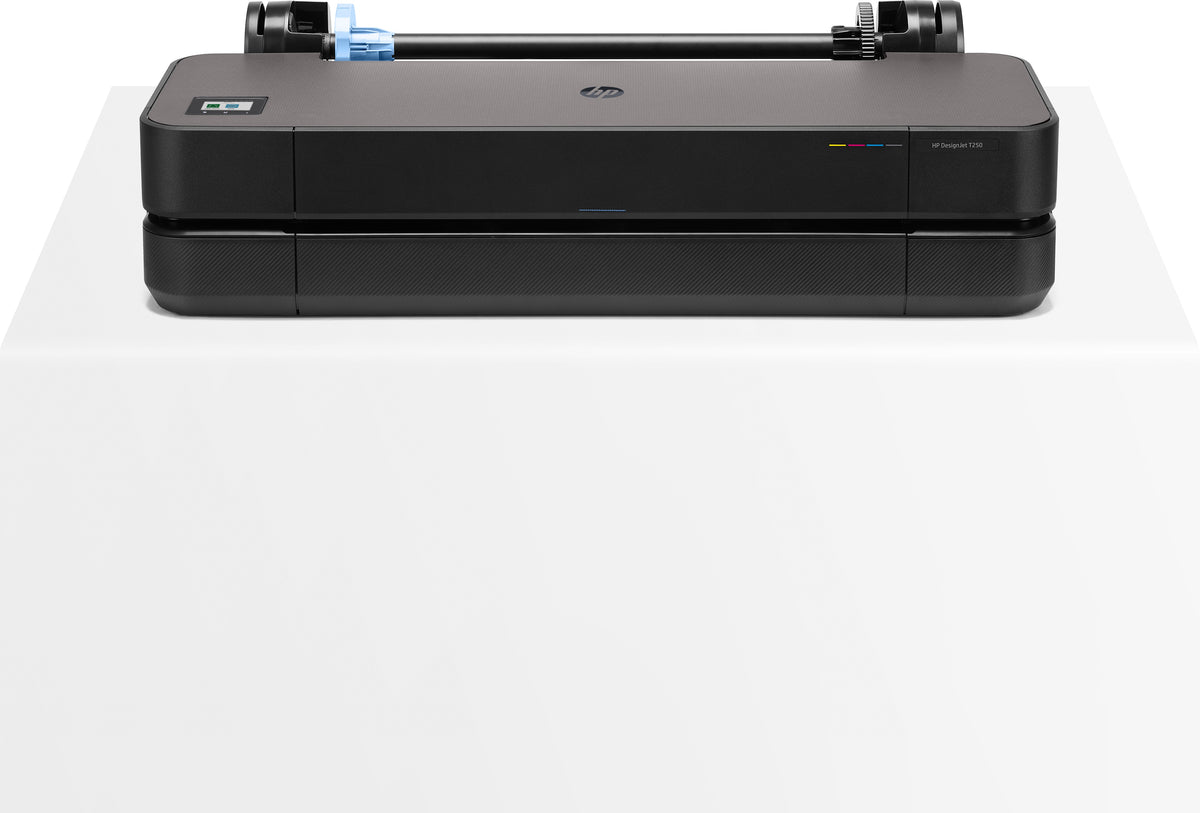 HP DesignJet T250 - 24" impressora de grande formato - a cores - jacto de tinta - A1, ANSI D - 2400 x 1200 ppp - até 0.5 min/ página (mono)/ até 0.5 min/ página (cor) - USB 2.0, LAN, Wi-Fi