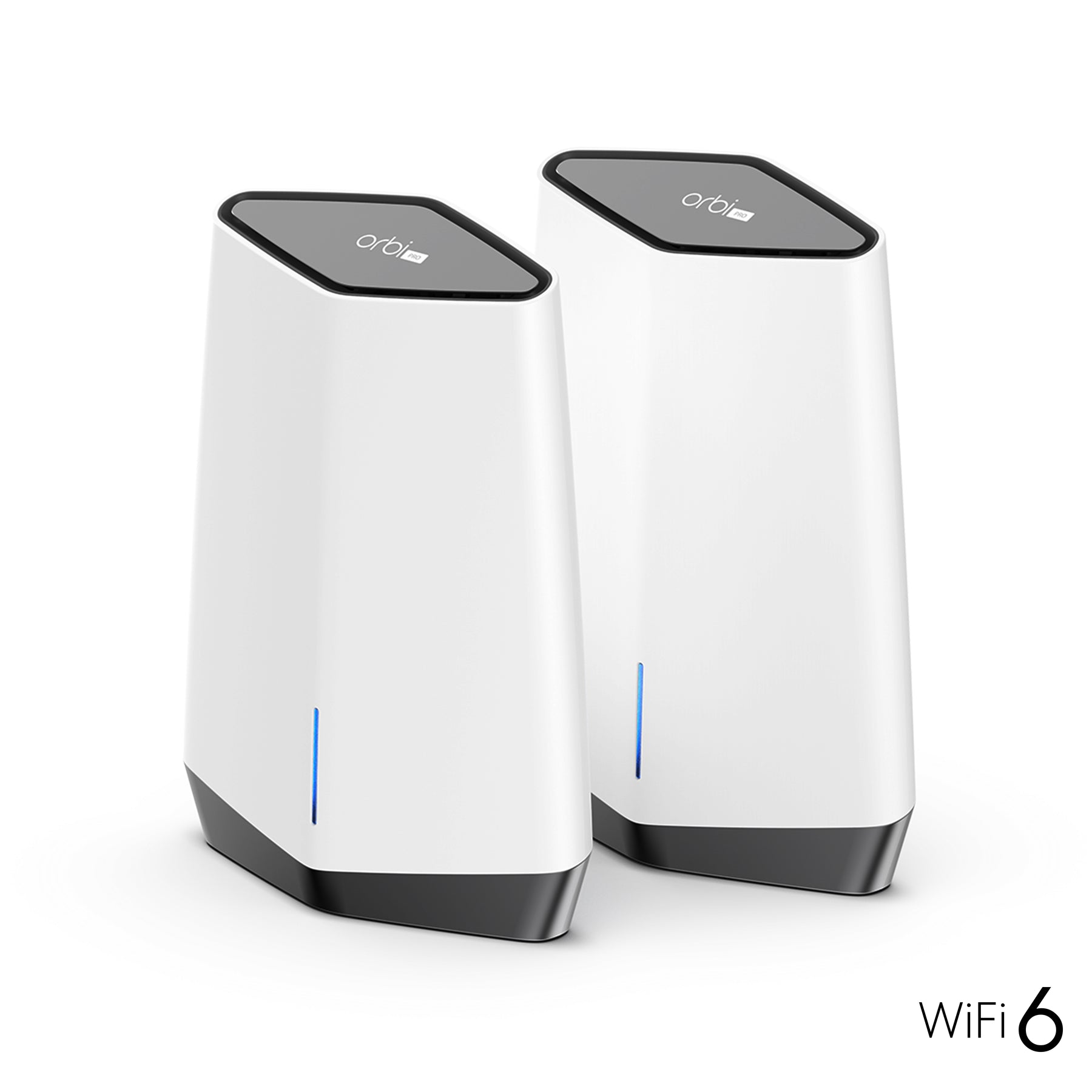 NETGEAR Orbi Pro SXK80 - Sistema Wi-Fi (router, extensor) - rede - GigE, 2.5 GigE - 802.11a/b/g/n/ac/ax - Tri-Band - montável na parede, montável no teto
