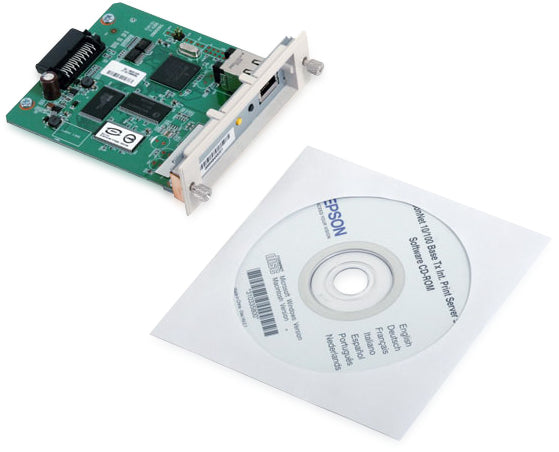 Epson - Printer Server - Epson Type B - 10/100 Ethernet - for DFX 9000, DLQ 3500, FX 2190, 890, LQ 20XX, 21XX, 590, Stylus Pro 4800, Pro 7800, Pro 9800