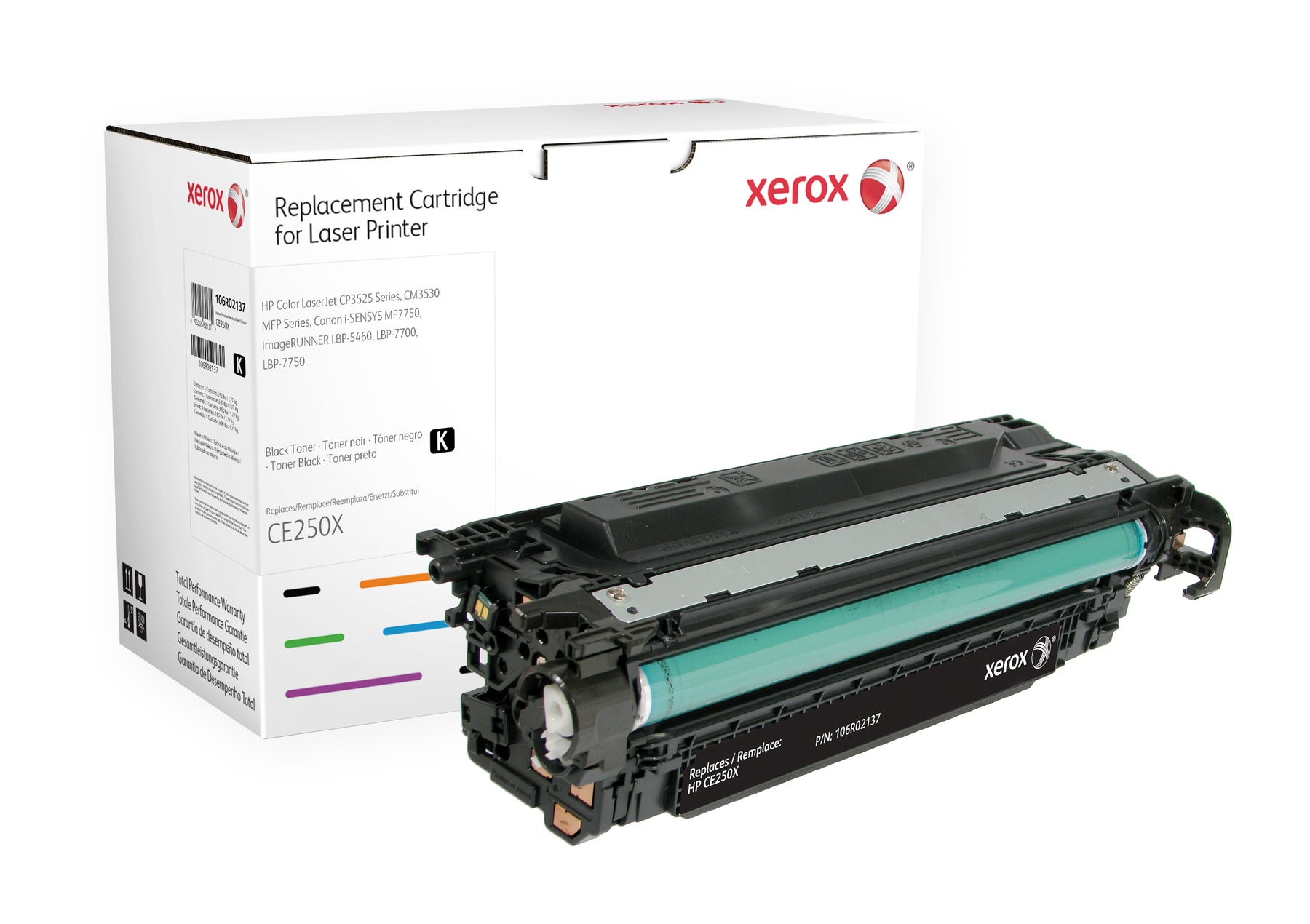 Xerox - Negro - compatible - cartucho de tóner (opción para: HP CE250X) - para HP Color LaserJet CM3530, CM3530fs, CP3525, CP3525dn, CP3525n, CP3525x, CP3527, CP3529