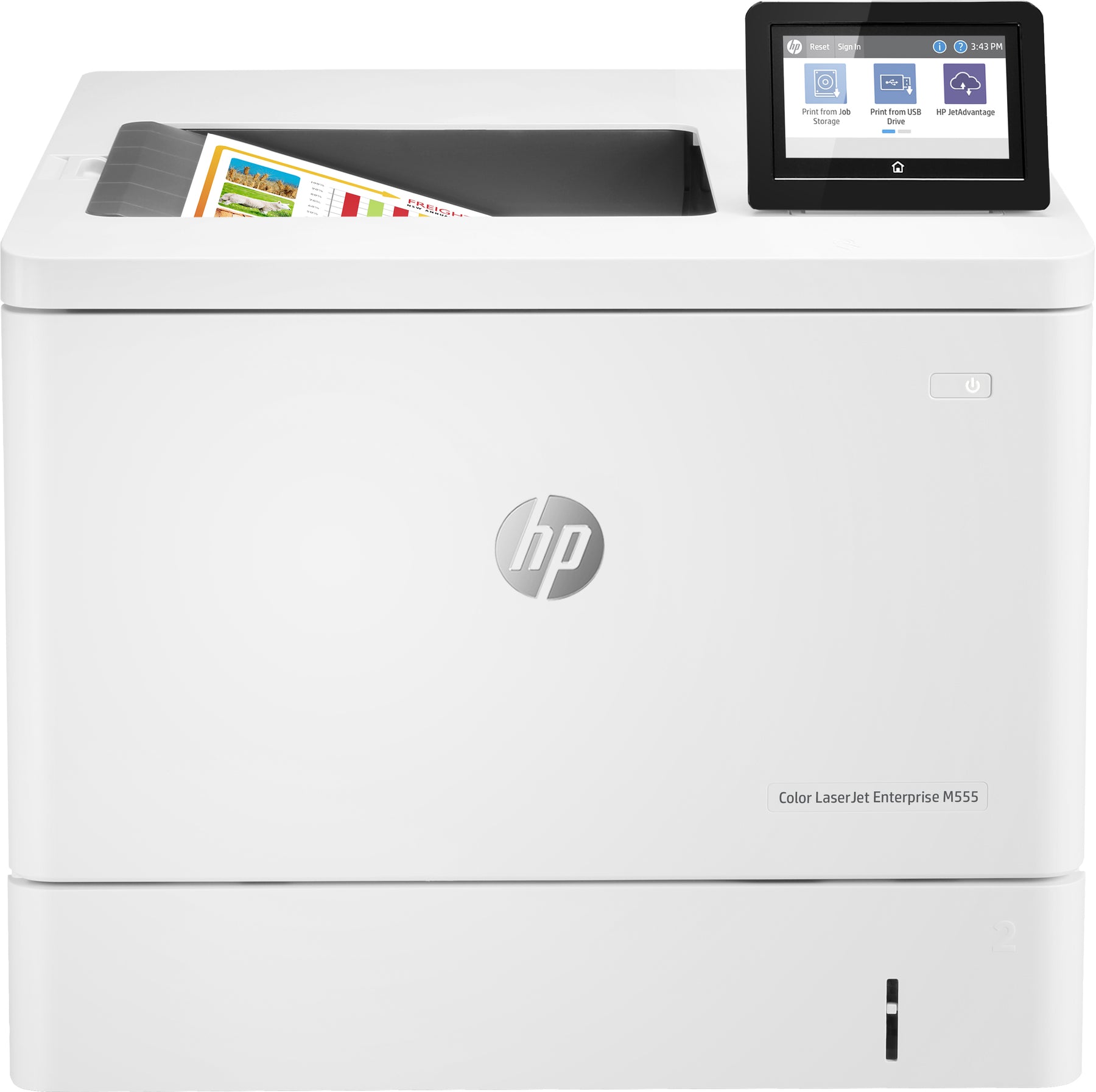 HP Color LaserJet Enterprise M555dn - Impressora - a cores - Duplex - laser - A4/Legal - 1200 x 1200 ppp - até 38 ppm até 38 ppm (cor) - capacidade: 650 folhas - USB 2.0, Gigabit LAN, USB 2.0 host