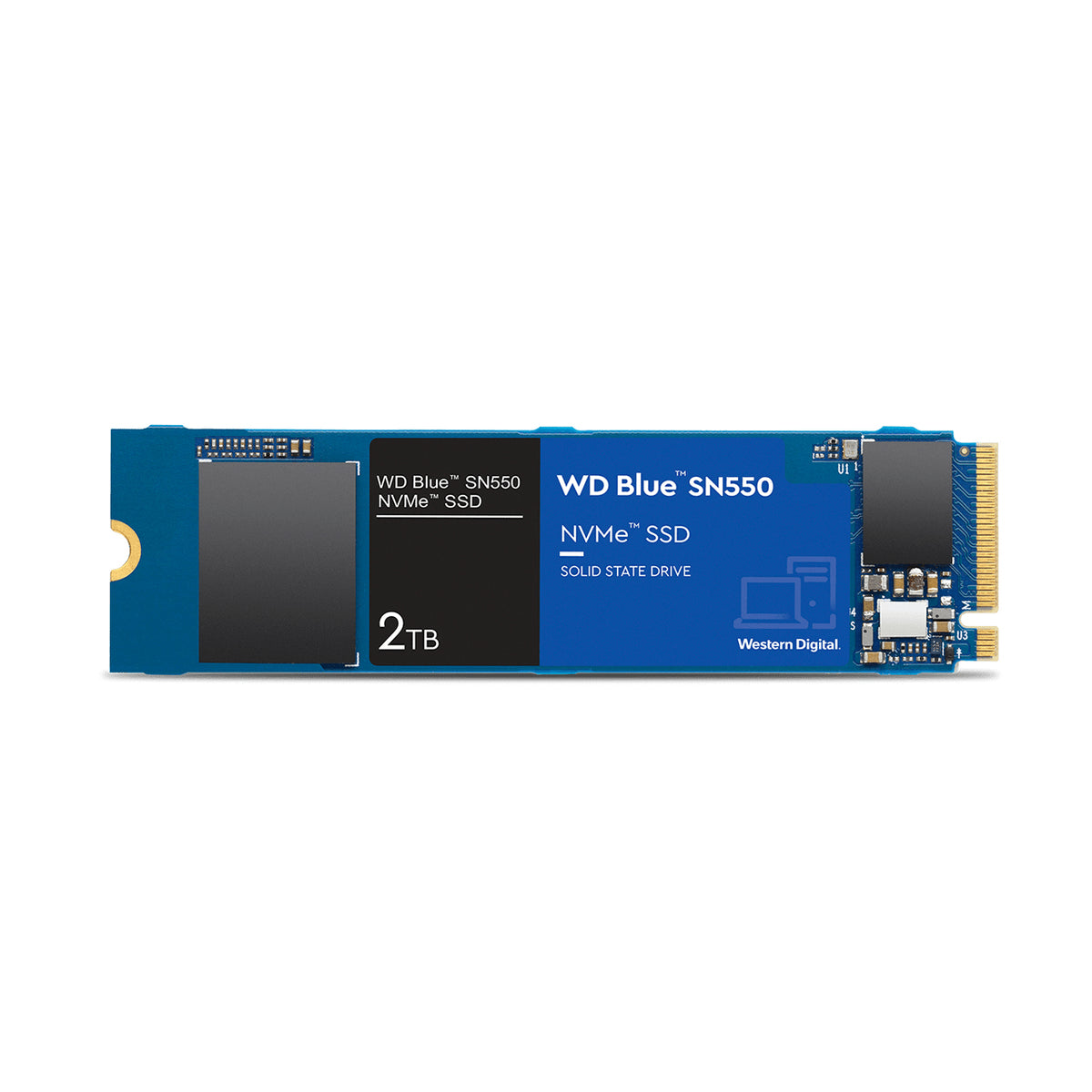 WD Blue SN550 NVMe SSD WDS200T2B0C - SSD - 2 TB - internal - M.2 2280 - PCIe 3.0 x4 (NVMe)