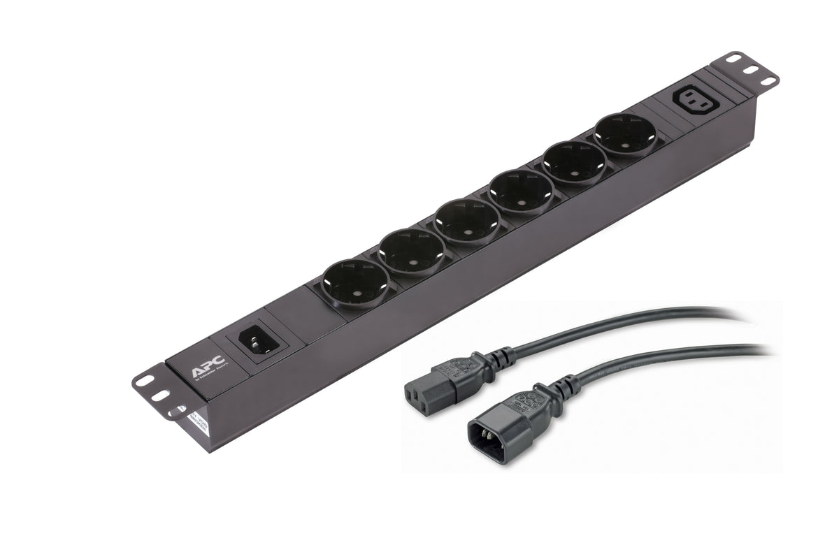 APC EASY PDU BÁSICO 1U 10A 230V (6) SCHUCKO & (1)C13