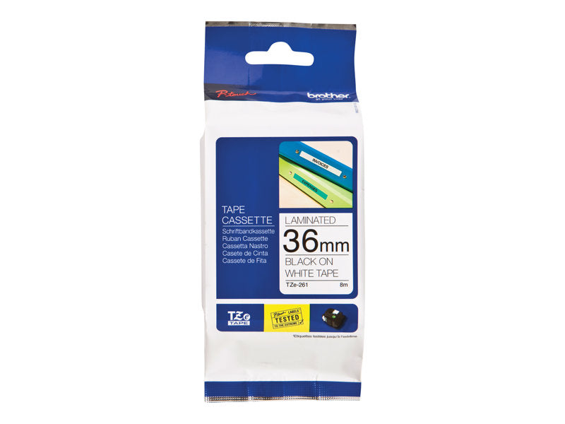 CINTA ROTUL. BL./NEGRO 36MM NO BL. (TZE261CIV)