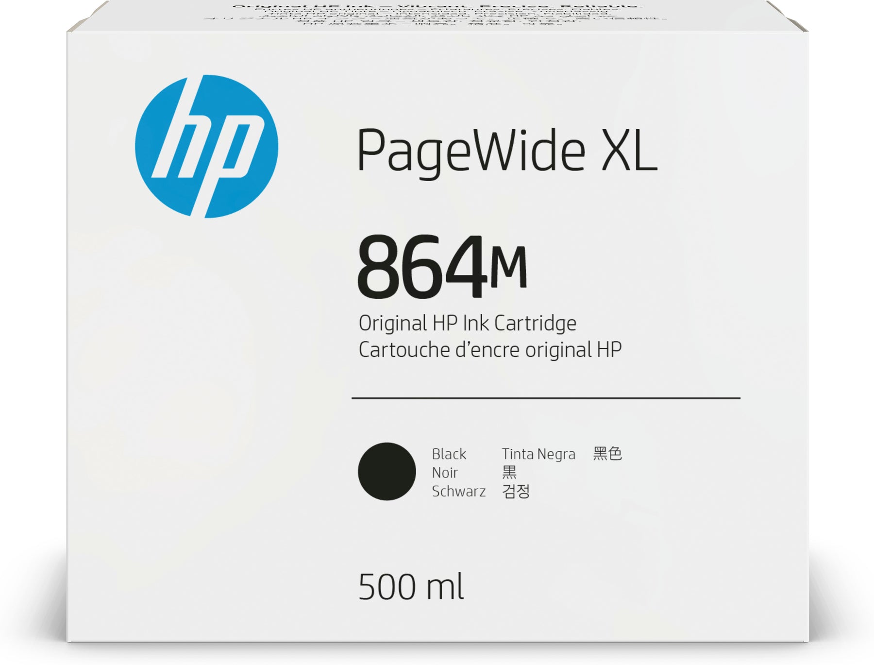 HP 864M - 500 ml - preto - original - PageWide XL - tinteiro - para PageWide XL 4700