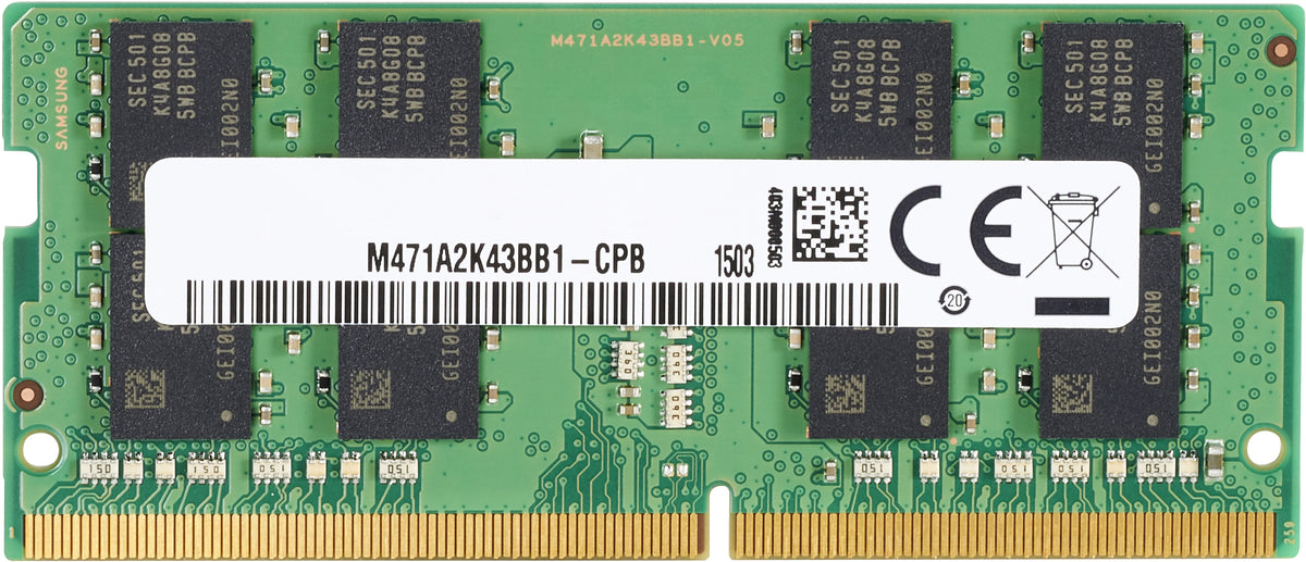 HP - DDR4 - module - 8 GB - SO DIMM 260-pin - 3200 MHz / PC4-25600 - 1.2 V - unbuffered - no ECC - for EliteBook 640 G9, 650 G9, 655 G9, 835 G8, 845 G8, 855 G8, ProBook 455 G9, 450 G9, 635 Aero G8, 655 G9, ProBook x360 435 G9, ZBook 15v G5 Mobile