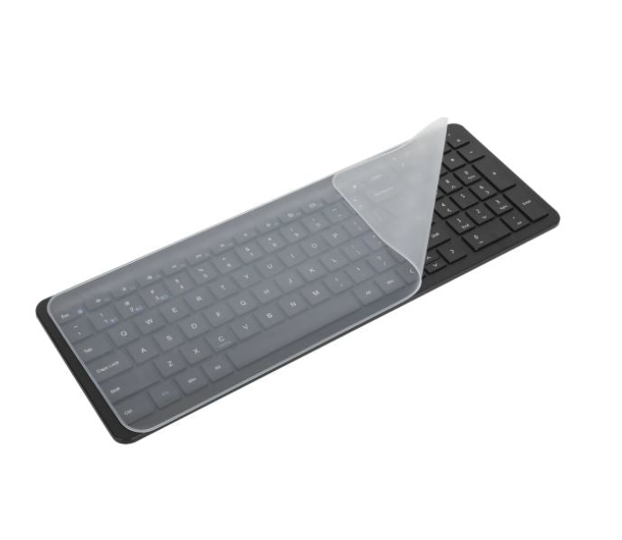 Targus Universal - Funda para teclado - Grande - Blanco translúcido (paquete de 3)