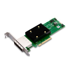 Broadcom HBA 9500-16e Tri-Mode - Controlador de memória - 16 Canal - SATA 6Gb/s / SAS 12Gb/s / PCIe 4.0 (NVMe) - PCIe 4.0 x8