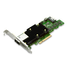Broadcom MegaRAID 9580-8i8e - Controlador de armazenamento (RAID) - 16 Canal - SATA 6Gb/s / SAS 12Gb/s / PCIe 4.0 (NVMe) - RAID (expansão de disco rígido) 0, 1, 5, 6, 10, 50, JBOD, 60 - PCIe 4.0 x8
