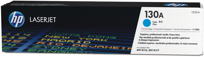 HP 130A - Azul cyan - original - LaserJet - cartucho de toner (CF351A) - para Color LaserJet Pro MFP M176n, MFP M177fw