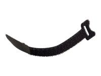 C2G Hook-and-Loop - Correa para cable - 15 cm - Negro (paquete de 12)
