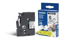 Brother TZe-111 - Standard Sticker - Black on Clear - Roll (0.6cm x 8m) 1 Cassette(s) Laminated Tape - For Brother PT-D210, D600, H110, P-Touch PT-1880, D200, D450 , E110, E550, E800, H110, P900