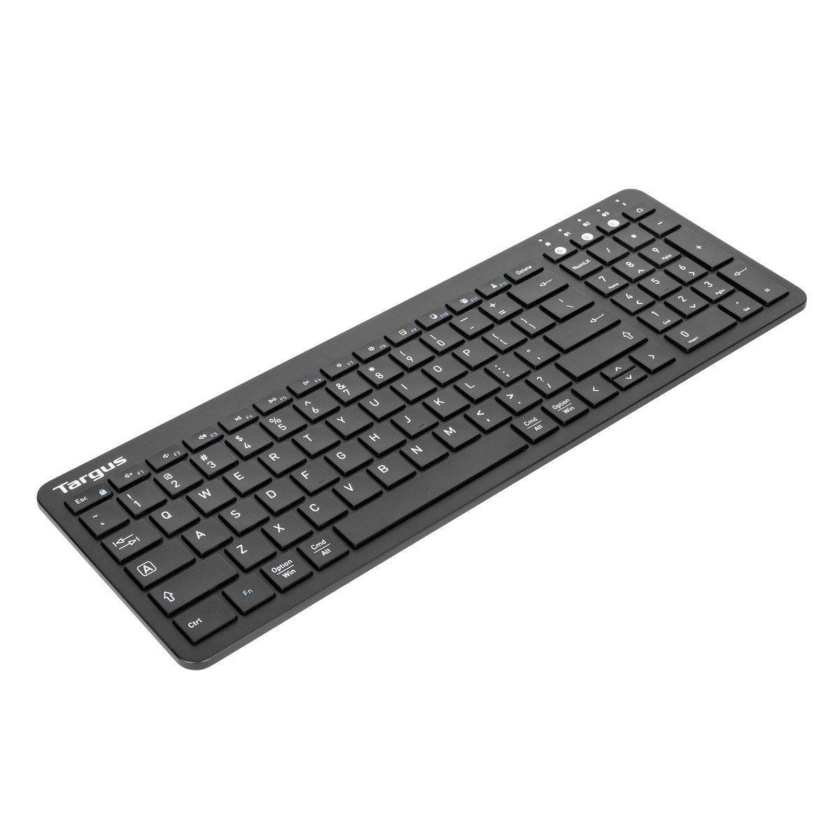 Targus - Teclado - antimicrobiano - inalámbrico - Bluetooth 5.1 - QWERTY - EE. UU. - negro