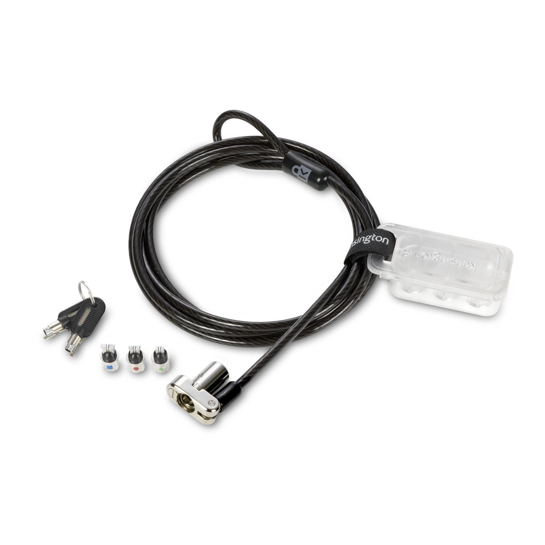 Kensington Universal 3-in-1 Keyed Laptop Lock - Standard Keyed - Security Cable Lock - 1.8m