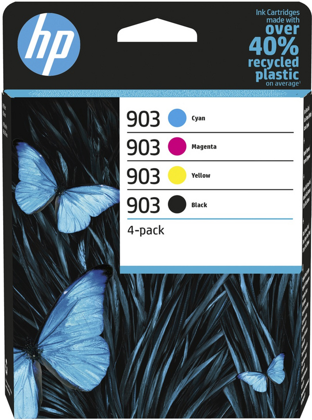 HP 903 - Pack of 4 - Black, Yellow, Cyan, Magenta - Original - Ink Cartridge - for Officejet 69XX, Officejet Pro 69XX
