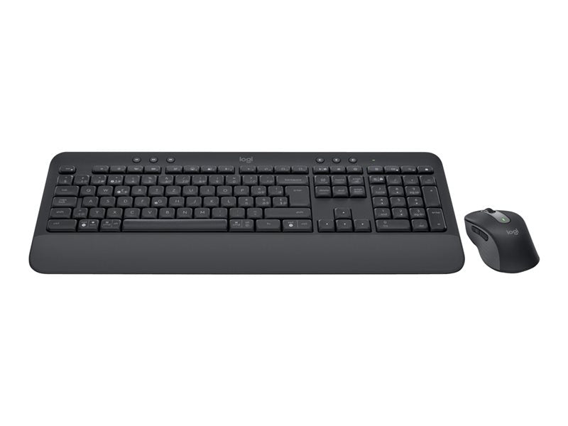 Logitech Signature MK650 for Business - Conjunto de teclado e rato - sem fios - 2.4 GHz, Bluetooth LE - QWERTY - Reino Unido - grafite