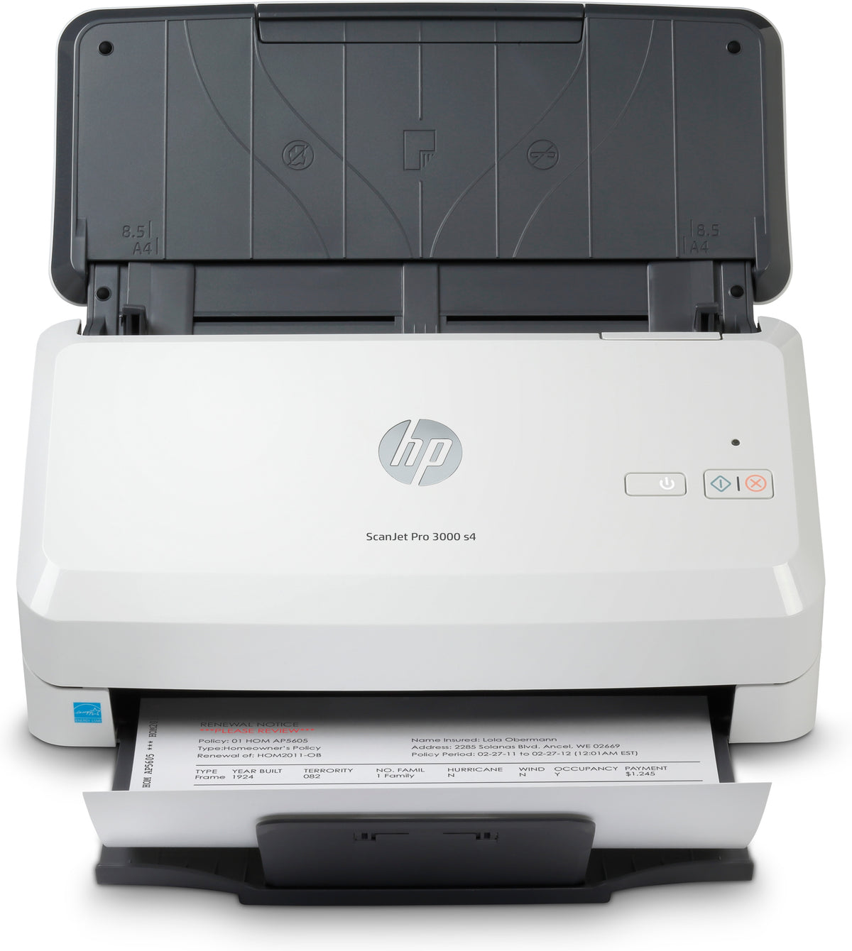 HP Scanjet Pro 3000 s4 Sheet-feed - Escáner de documentos - CMOS/CIS - Dúplex - 216 x 3100 mm - 600 ppp x 600 ppp - hasta 40 ppm (mono) - ADF (50 hojas) - hasta 4000 escaneos por día - USB 3.0