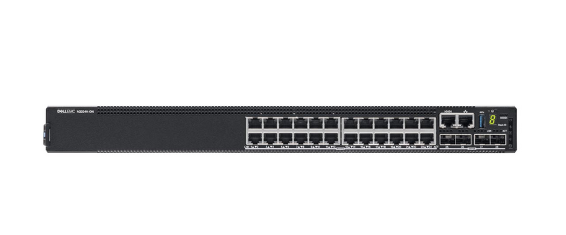 Dell PowerSwitch N2224X-ON - Interruptor - L3 - Administrado - 24 x 10/100/1000/2.5G + 4 x 25 Gigabit SFP28 - fluxo de ar frente para trás - montável em trilho - CAMPUS Smart Value