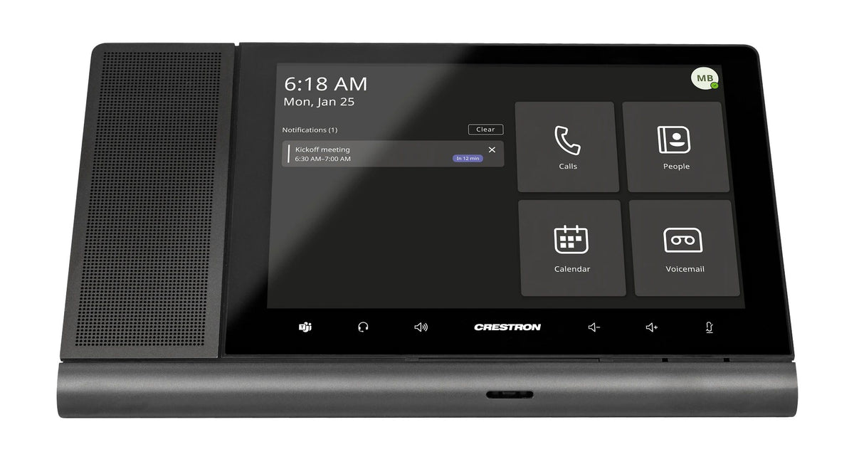 Crestron Flex UC-P10-T-HS-I - Para Equipas Microsoft - videofone IP - com interface Bluetooth - SRTP