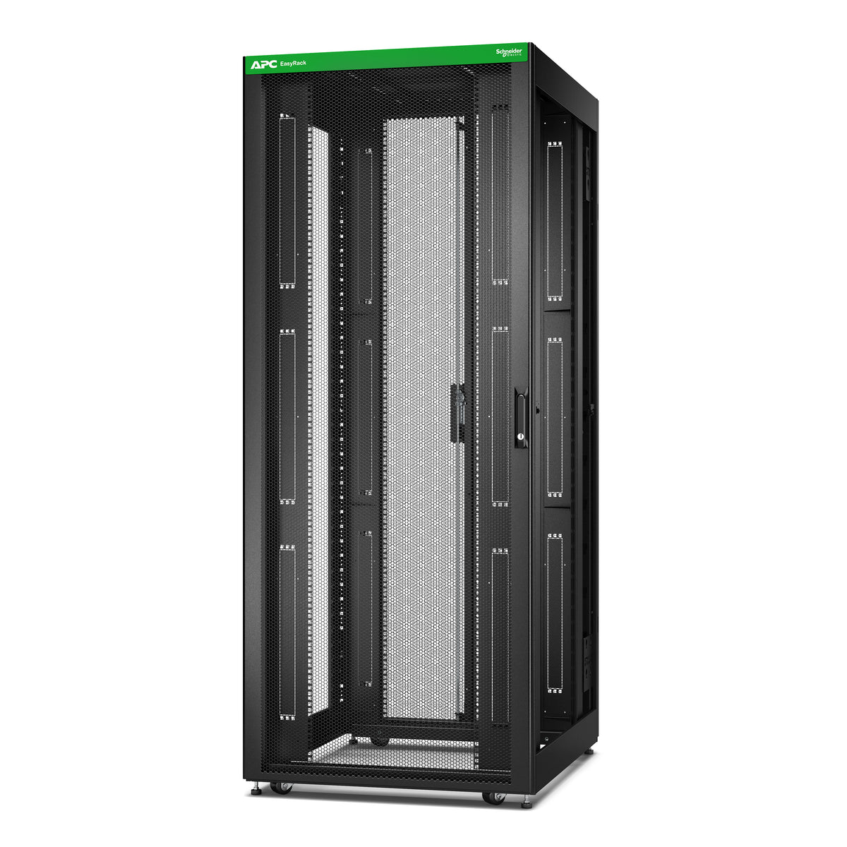 APC EASY RACK 800 MM/42U/1000 MM CON TECHO RUEDAS PIES Y 4 SOPORTES SIN PANEL POSTERIOR P