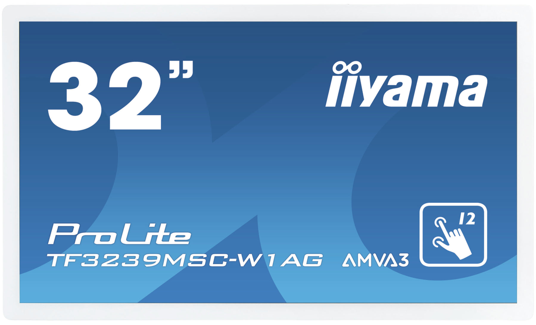 iiyama ProLite TF3239MSC-w1AG - 32" Diagonal Class (31.5" viewable) LCD display with LED backlight - interactive digital signage - with 1920 x 1080 touchscreen - side-lit - matte white