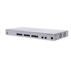 Cisco Business 350 Series CBS350-12XT - Switch - L3 - Administrado - 10 x 10GBase-T + 2 x 10 Gigabit SFP+/RJ-45 combo - montaje en riel