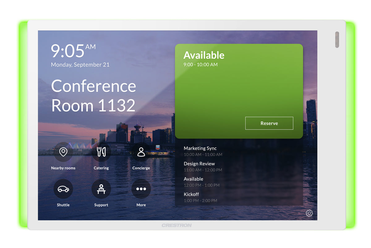 7 in. Room Scheduling Touch Screen