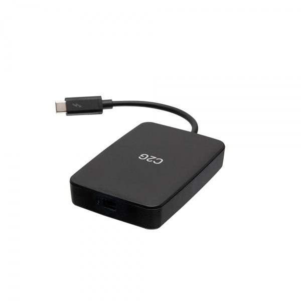 Adaptador C2G USB C a Mini DisplayPort - Adaptador Thunderbolt 3 M/F - Cable adaptador - USB-C (M) a Mini DisplayPort (F) - Thunderbolt 3 / USB / DisplayPort - Negro
