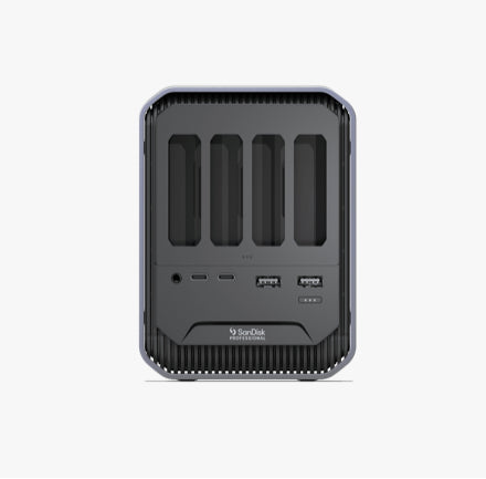 SanDisk Professional PRO-DOCK 4 - Estación de acoplamiento para lector de tarjetas - Unidades: 4 - Thunderbolt 3