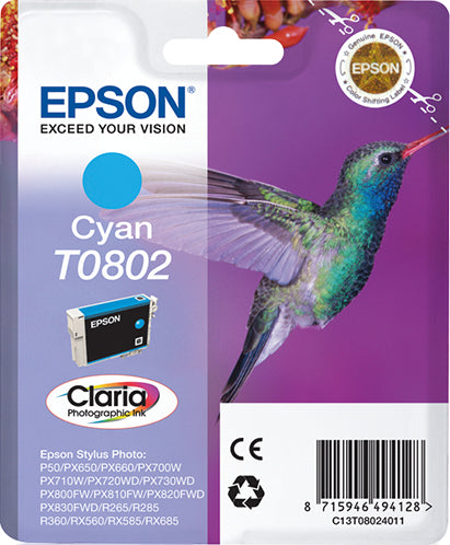 TINTA EPSON AZUL L R265/360/RX560/PX650/820F