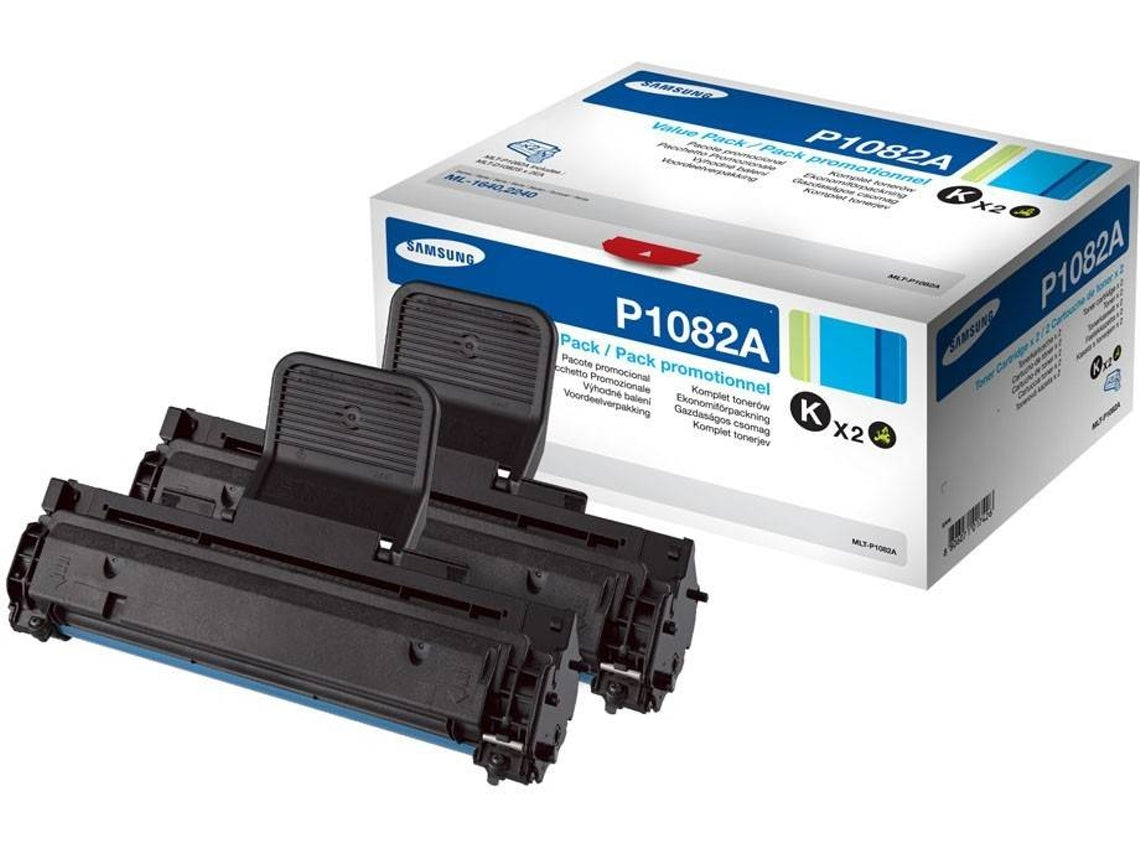 Samsung MLT-P1082A - Pack of 2 - Black - Original - Toner Cartridge (SV118A) - for Samsung ML-1640, ML-1641, ML-1642, ML-1645, ML-2240, ML-2241, ML-2451