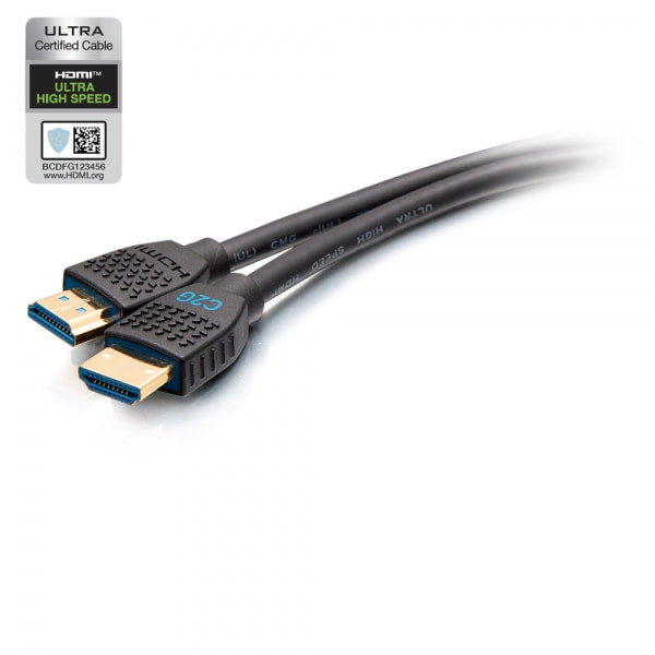 C2G 12ft 8K HDMI Cable with Ethernet - Performance Series Ultra High Speed - Ultra High Speed - HDMI Cable with Ethernet - HDMI Male to HDMI Male - 3.6 m - Black - 10K support, support 8K60Hz (7680 x 4320), 4K120Hz (4096 x 2160 ) support