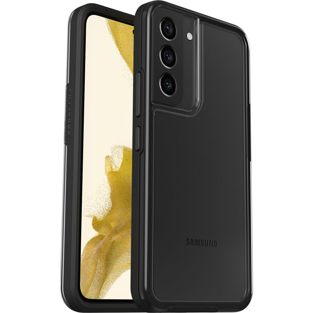 LifeProof SEE - Tampa posterior para telemóvel - 50% plástico reciclado - cristal preto - para Samsung Galaxy S22+