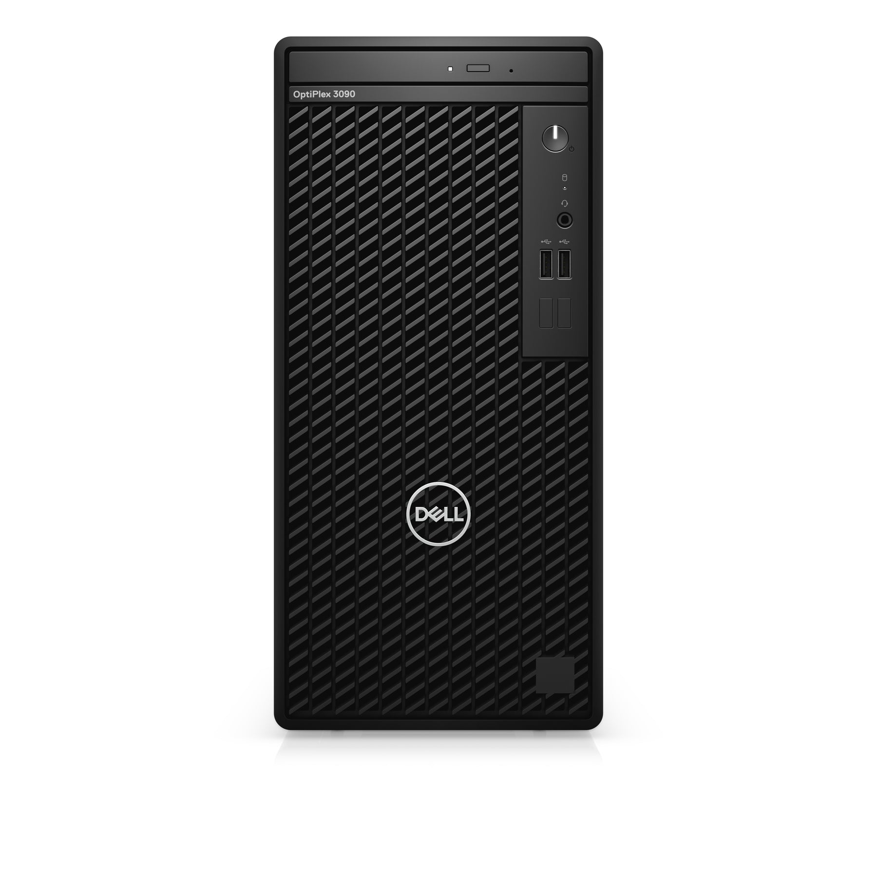 Dell OptiPlex 3090 - MT - Core i3 10105 / 3.7 GHz - RAM 8 GB - SSD 256 GB - DVD Burner - UHD Graphics 630 - GigE - Win 10 Pro (includes Windows 11 Pro License) - monitor: none - black - BTS - com 1 Basic Year on site