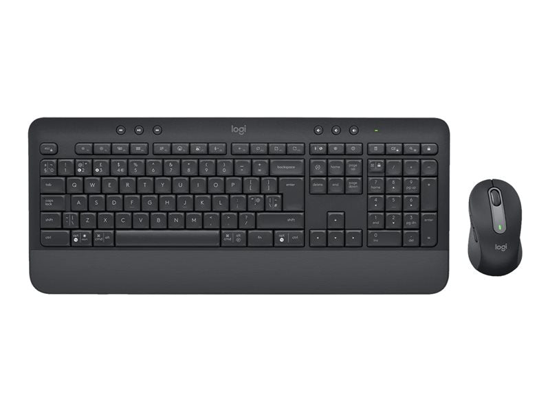 Logitech Signature MK650 for Business - Conjunto de teclado e rato - sem fios - 2.4 GHz, Bluetooth LE - QWERTY - Checo/Eslovaco - grafite