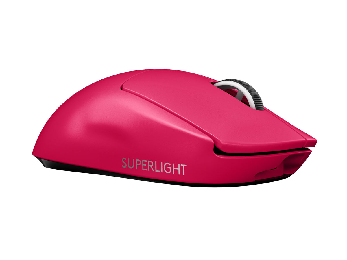 Logitech G PRO X SUPERLIGHT - Gaming - rato - para direita - óptico - 5 botões - sem fios - LIGHTSPEED - recetor Logitech LIGHTSPEED - magenta